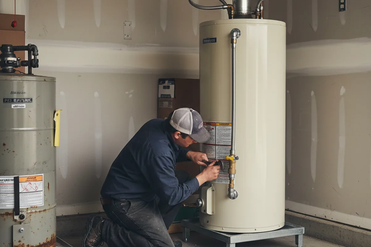 Water heater and shutoff valve replacement in Halifax